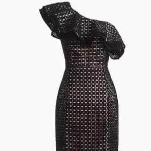 J.CREW Petite One-Shoulder Dress in eyelet